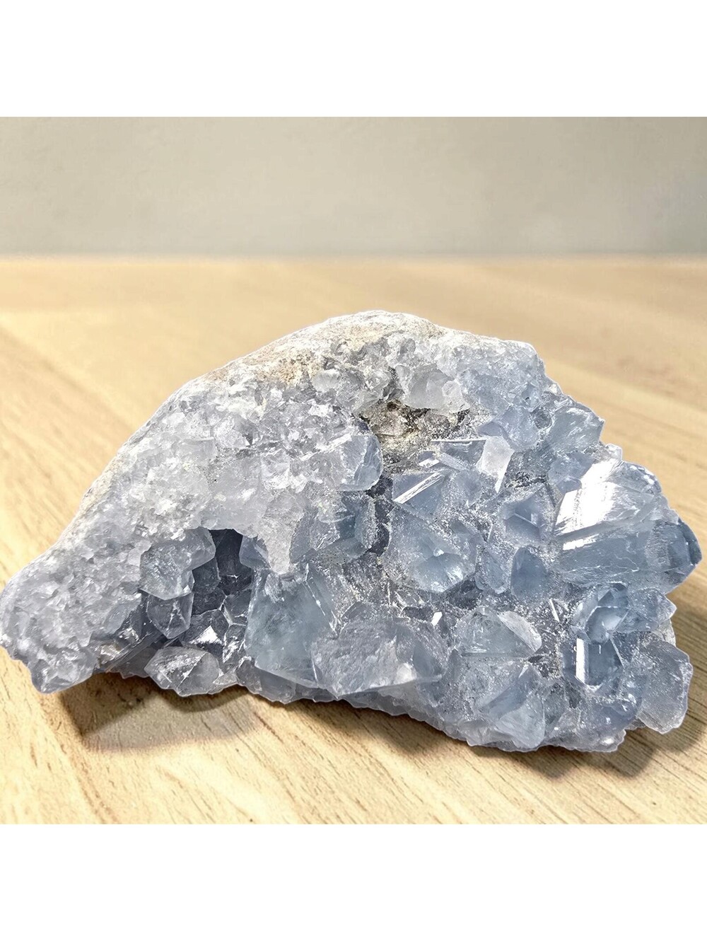 A161. Blue Celestite Natural Crystal Geode